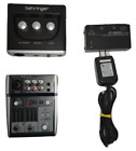 Behringer Xenyx 302 Usb Mixer W mic Preamp ps400 Power Supply u-phoria Um2 Lot 