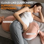 Pregnancy Pillow For Pregnant Women  Soft Maternity Pillow With Adjustable Si   