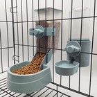 Rabbit Automatic Food Feeder And Water Dispenser For Small Animal Hanging Set