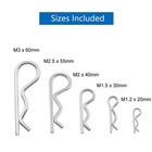 25 Pcs Cotter Pins  Cotter Pin Assortment Kit  Heavy Duty R Clips Hardware Pi   