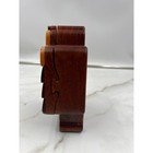 Vintage Snoopy Doghouse Wooden Puzzle Box Hand Carved Niche Collectible