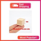 Wood Blocks For Crafts  Unfinished Wood Cubes  1cm Natural Wooden Blocks  Pack O