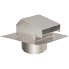 Deflect-o Darc4t 2 Aluminum Roof Cap With Tailpipe 4 Dia  In   pack Of 2 