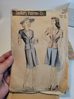  Du Barry 6075 2 Piece Dress Sewing Pattern With Dickey Sz 12 Bust 30 Unprinted 