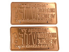 Beautiful Matching Copper Set 1977 Arizona Historic License Plates Grand Canyon
