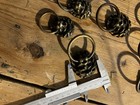 Set Of 10 Vintage Ornate Cast Brass Lion Head Loop Drawer Door Handles Antique 