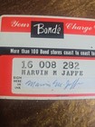 Vintage Bond   s Charge Card Bond Stores Pre-magnetic Strip Cleveland Ohio History