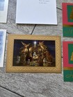 Vintage Holiday Cards Lot Of 7 D Morgan Puppies Nativity Happy Holidays