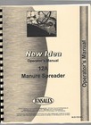 New Idea 12a Manure Spreader Owners Operators Manual Ground Driven