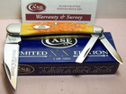 2004 case Xx ltd  Ed  mint seahorse Whittler Orange Peel Bone Pocket Knife nib 