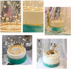 Elegant Handmade Birthday Cake Topper With Pearl Crown For Celebrations