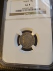 1916-d Mercury Silver Dime Certified Ngc Ag3  key Date In Series 