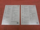 97  98  Mustang svt cobra ford Brochure  Convertible Technical Data Sheets 