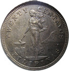 1903 Philippines 20 Centavos - Anacs Au58 - Key Date Silver