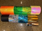 8  Salmon Spin Flasher Precision Front back Lure Tape Cuts -10 High-vis Colors 