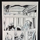 Original Comic Art Signed Scott Reed Interior Page Superhero Adventure Sketch