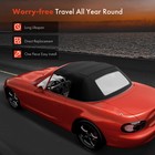Black Convertible Soft Top For Porsche 986 Boxster 1997-2002 With Glass Window