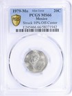 Top Pop 1 0 Ms66 Error  Mexico 1979-mo 20 Centavos Struck 10  Off Center Km 442