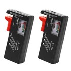 2pcs Battery Tester Set     Multi Battery Voltage Checker Tool