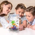 Betta Fish Tank 360 Aquarium W  Led Light 1 Gallon Fish Bowl Small Fish Tank