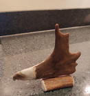 Hand Carved Eagle Head   Caribou Antler  Anchorage Ak  By Bob Merry
