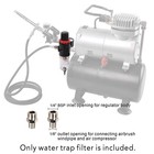 Hubest Airbrush Compressor Pressure Regulator Water Trap Filter Water    