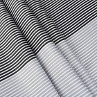 Mens Shower Curtain For Bathroom Grey Black White Striped Bathroom Curtain Set