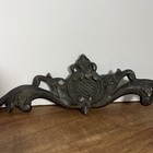 Vintage Cast Iron Pediment Wall Art 14    Wide 5     Tall