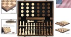 High-quality Magnetic Wooden Chess Set - 15 Inches  Folding Storage Box Included
