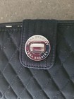 Vera Bradley Quilted Turn Lock Black  Travel Organizer Large Wallet
