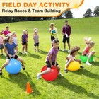 Outdoor Carnival Games 53pcs  Hopper Balls For Kids  Soft Plastic Cones Bean    