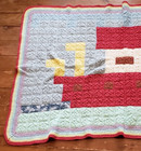 Noah s Ark Crocheted Afghan Baby Blanket 46 5 X 62 5 Handmade Bible Story
