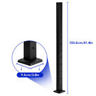 4x Black Cable Railing Post W level Drilled Holes Post Stainless Steel 42 x2 x2 