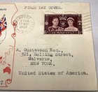1937 King George Vi Coronation First Day Cover Fdc Black Pool Postmark 13 May