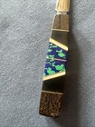 Vintage  Handcrafted Letter Opener Multi-stone Turquoise Coral Inlay