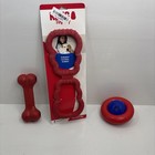 Kong Dog Chew Toys 3 Total  Bone  Gyro And Tug Toy For Medium To Large Dogs