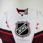 Adidas Authentic Nhl Hockey All-star Jersey White Red Black Maroon Stars Size 50