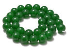 Natural Malay Green Jade Smooth Round Loose Beads 15  4mm 6mm 8mm 10mm 12mm
