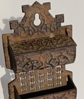 Antique  Matchsafe Cast Iron East Lake Double Tray With Strikers Almost 7 In  Nr