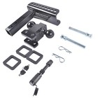 Fits 2  Receiver Trailer Hitch Adjustable 6  Drop  rise 20000 Lbs Gtw Dual Balls