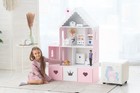 Dollhouse Large Wooden With 3 Storage Drawers Barbie House Kids Playhouse White