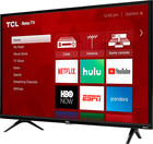 Tcl 40-inch 1080p Smart Led Roku Tv - 40s325  Black Inch In Smart Big Flat
