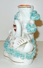 Antique 19th Century English Staffordshire Double Swan Spill Vase