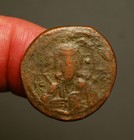 B40-27   Byzantine  Anonymous    Follis  Class I  1078-1081ad  Jesus With Gospels