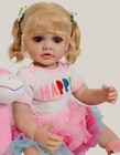 Lifelike 22  Reborn Baby Dolls Adorable Smiling Girl Full Vinyl Body Newborn Toy