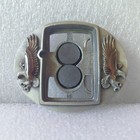 Vintage Zippo Belt Buckle - Siskiyou U7-4 Usa - Attacking Eagles W box
