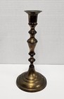 Vtg Solid Indian Brass Candlesticks Set Of 2