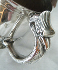 Dramatic Gorham  eagle Head  Handle 1891 Sterling Silver Heavy Footed Mug