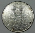 1871 Z s Mexico 8 Reales Silver Coin Hole  12 00   j22