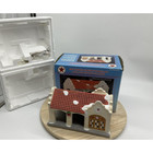 Vintage 1996 Texaco Porcelain Oaklawn Filling Station Lighted W  Box Collectible